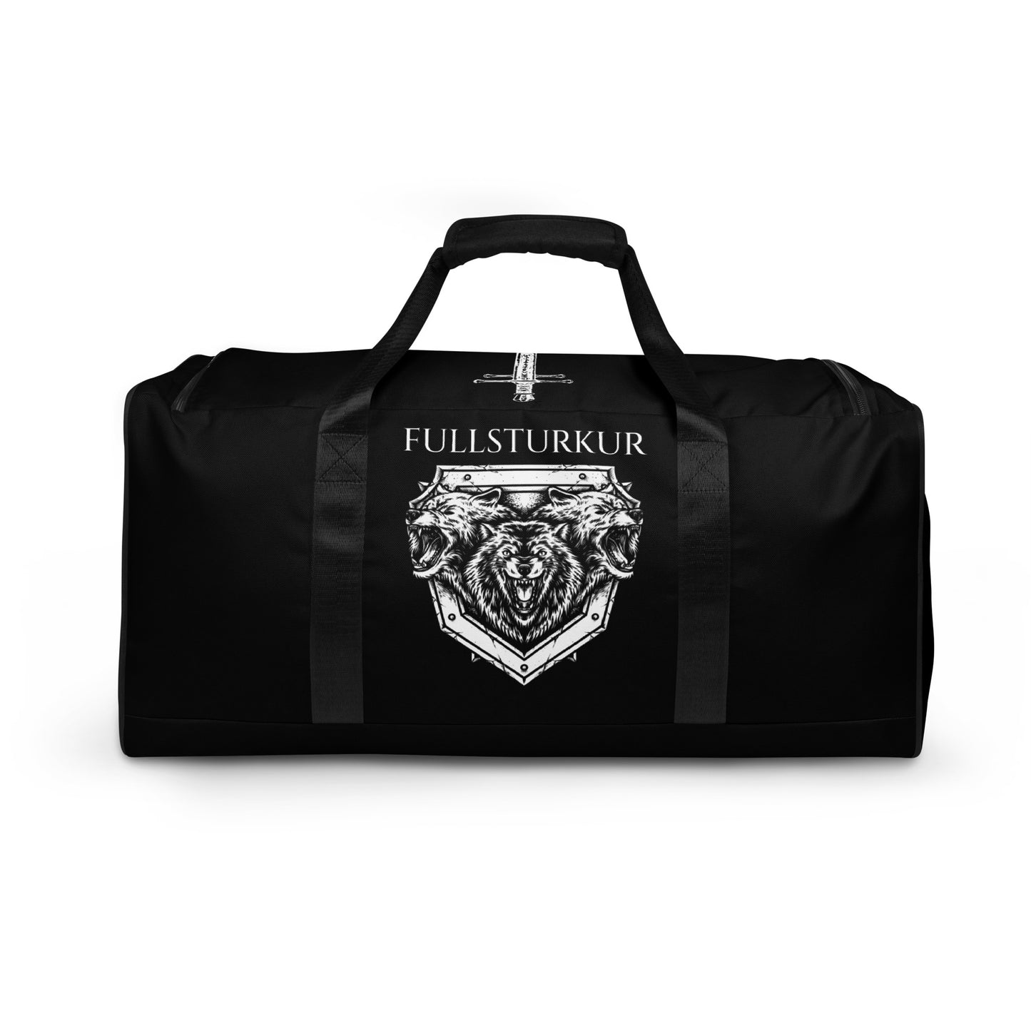 Duffle bag - Black / White Cerberus Bag