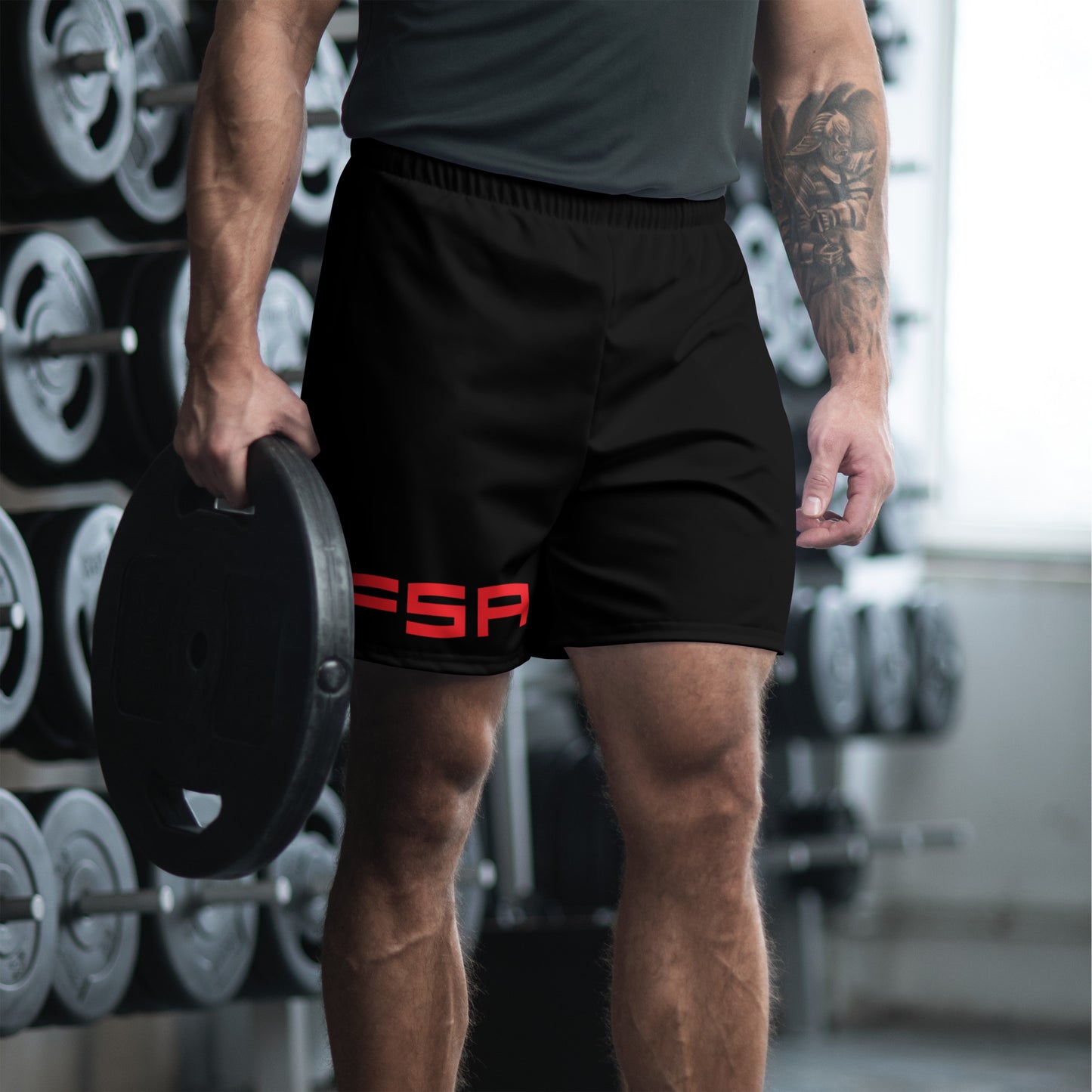 Men's Athletic Shorts / Black / Red FSA Low