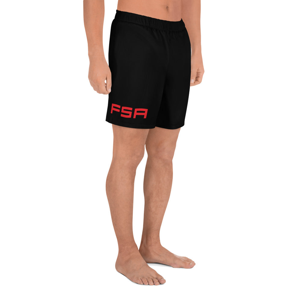 Men's Athletic Shorts / Black / Red FSA Low