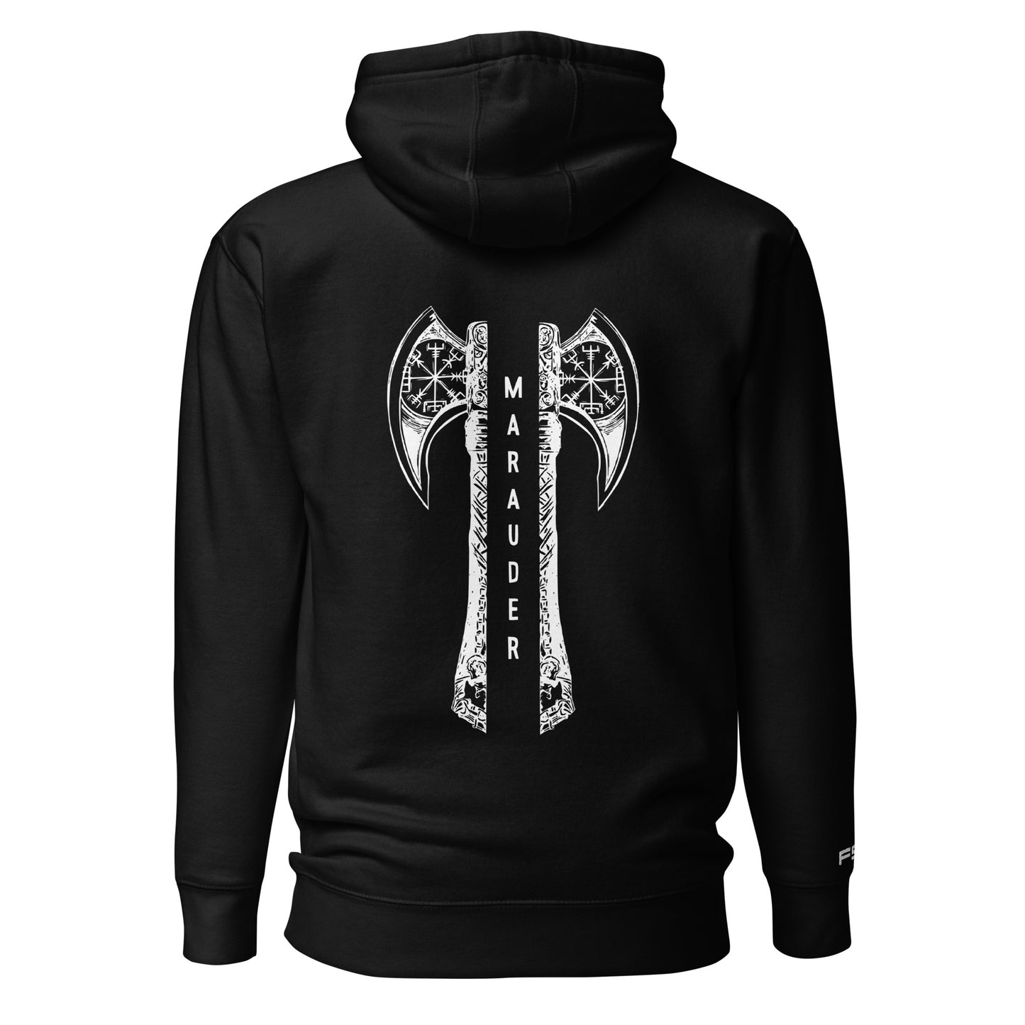 Unisex Hoodie / Black / White Logo / M17