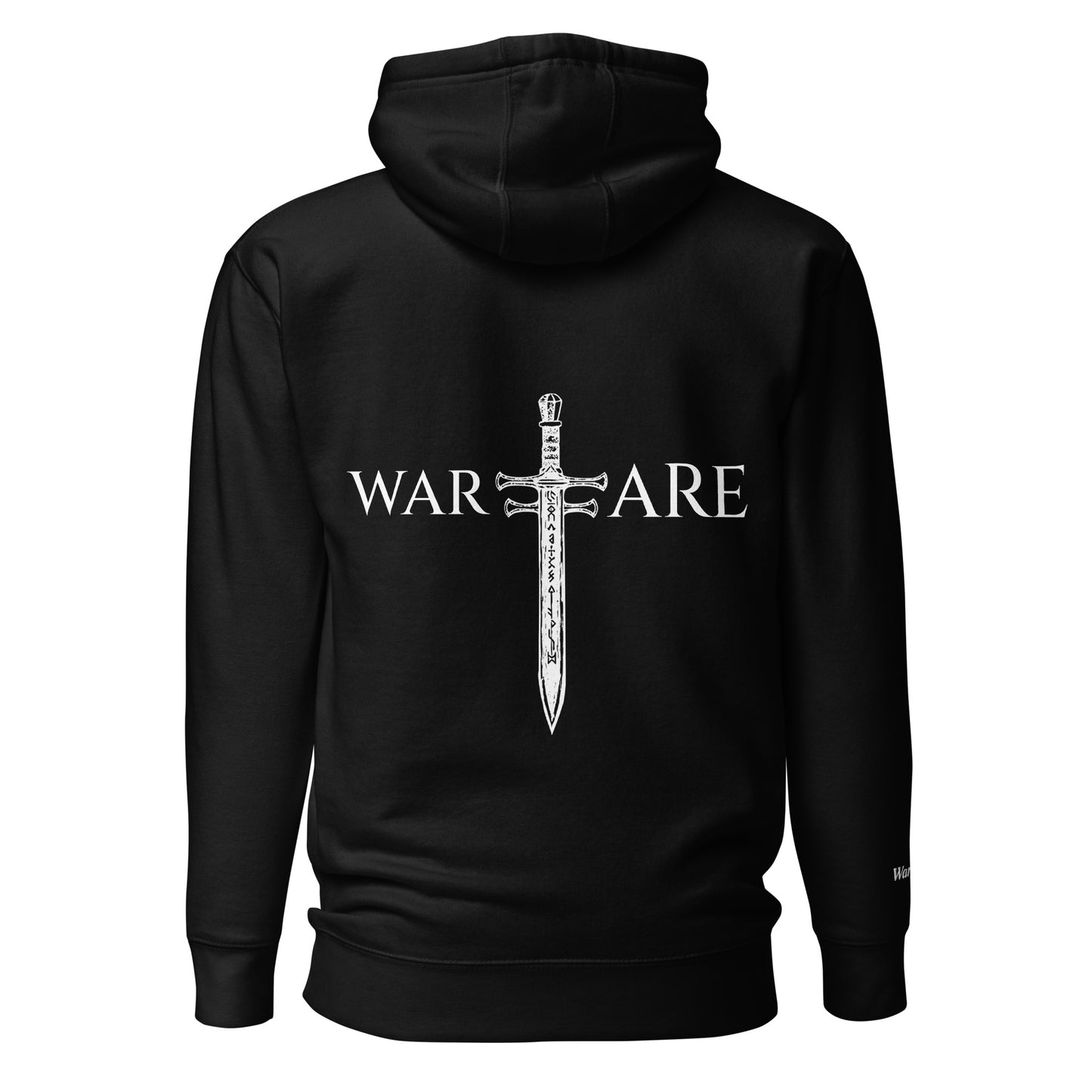 Unisex Hoodie / White Logo / Warfare