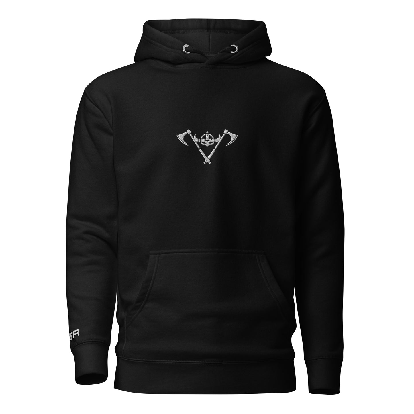 Unisex Hoodie / White Logo Center / M18