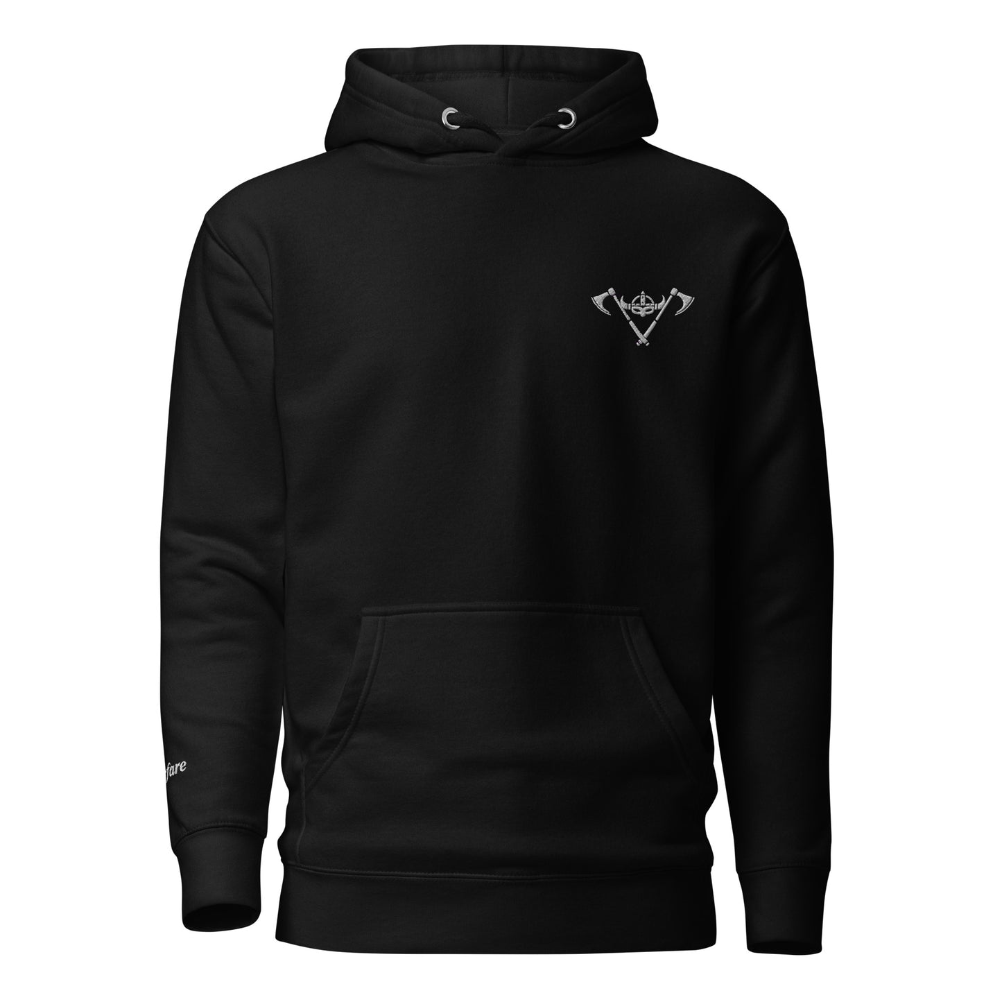 Unisex Hoodie / White Logo / Warfare