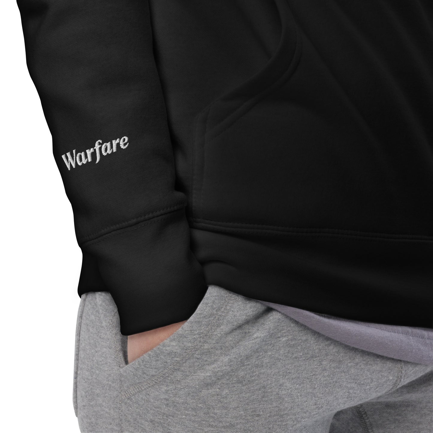 Unisex Hoodie / White Logo / Warfare