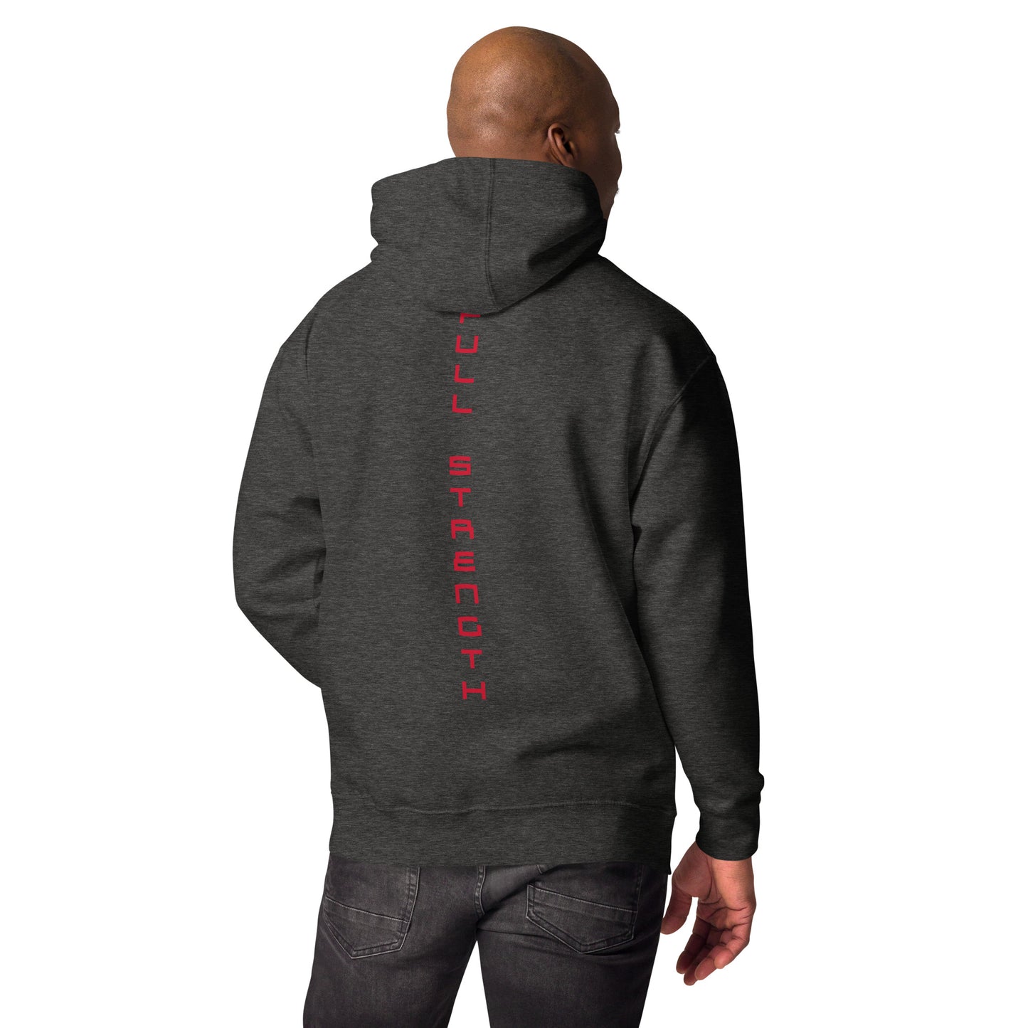 Unisex Hoodie / Black / Black-Red Logo / Red Full Strength / Red FSA