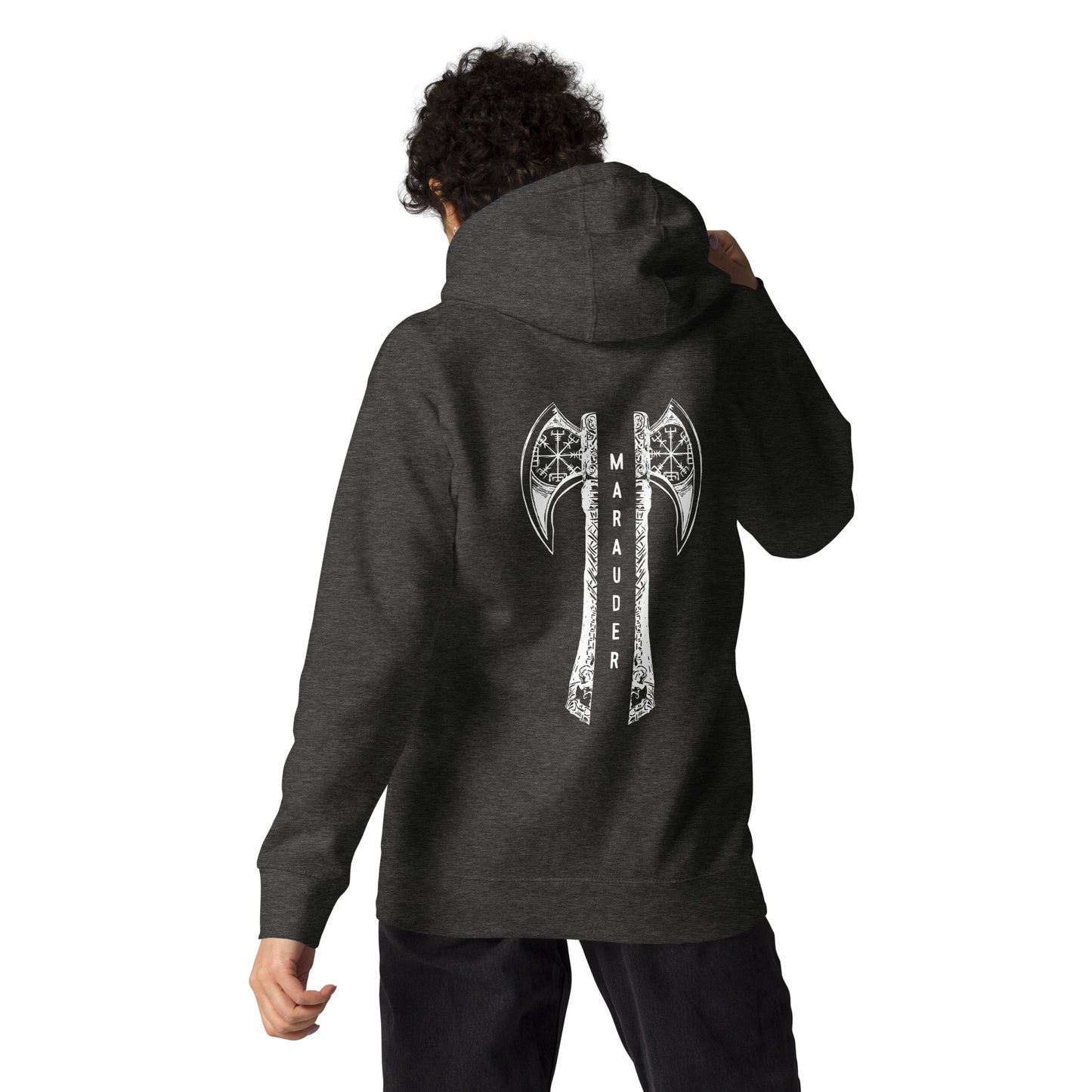 Unisex Hoodie / White Logo Center / M18