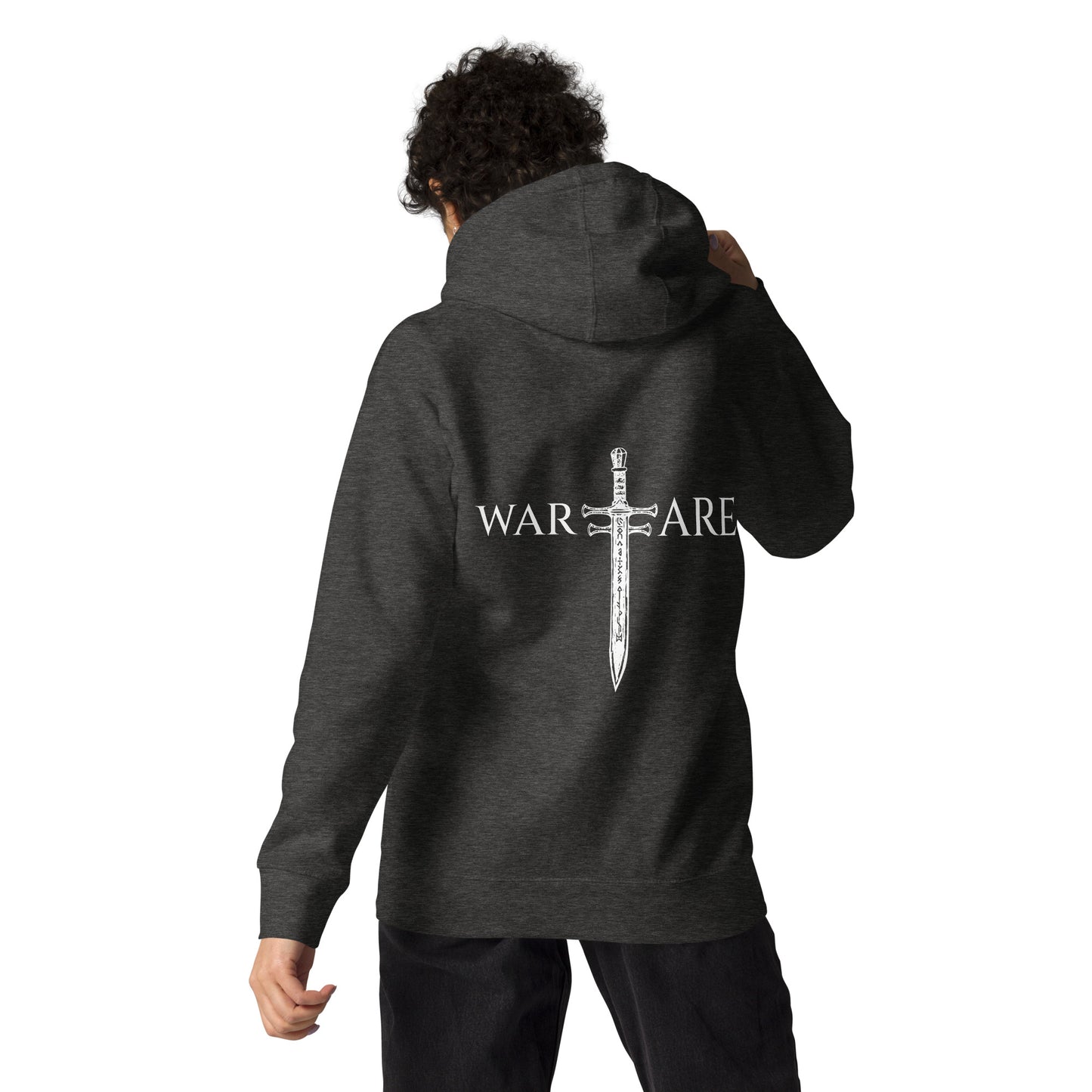 Unisex Hoodie / White Logo / Warfare