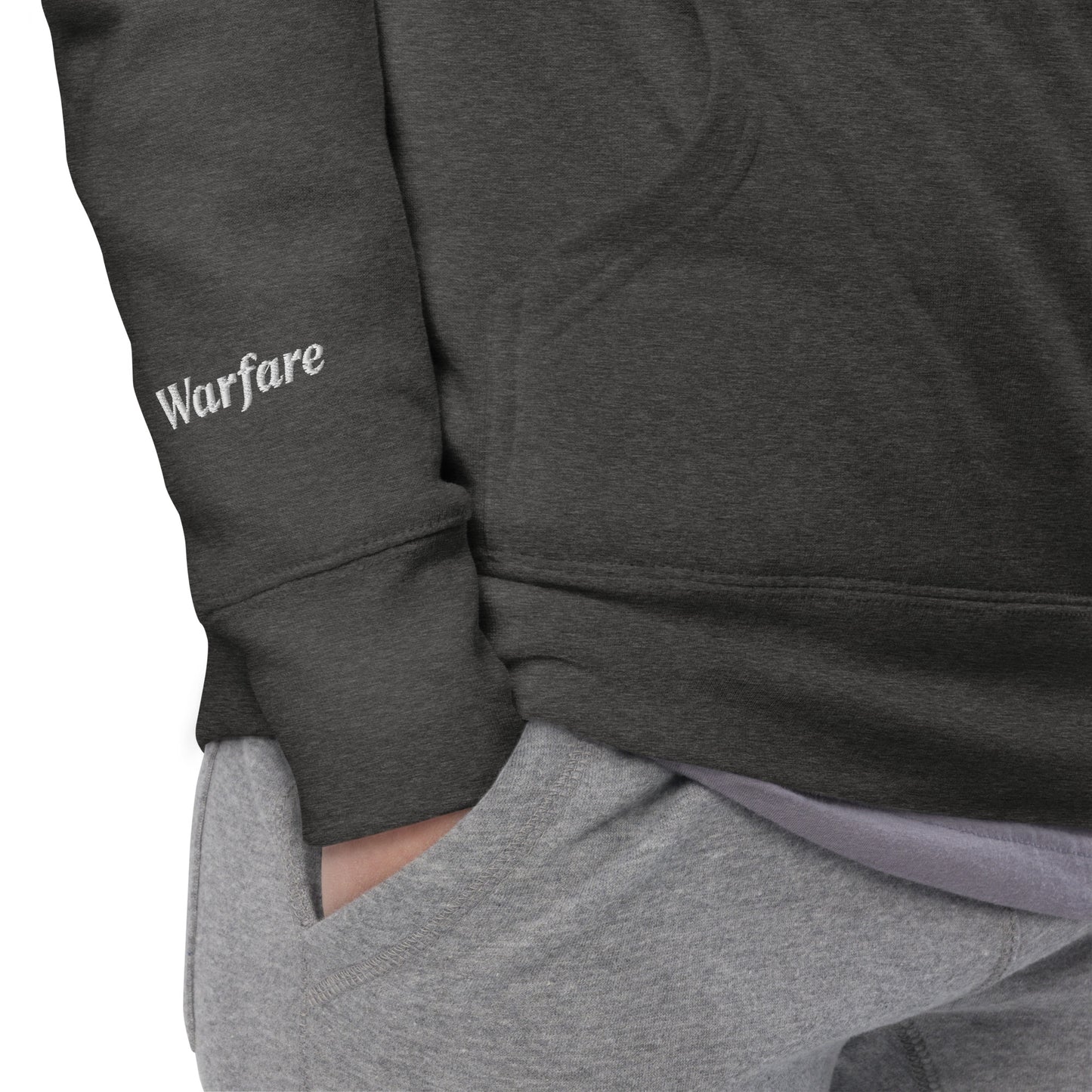 Unisex Hoodie / White Logo / Warfare