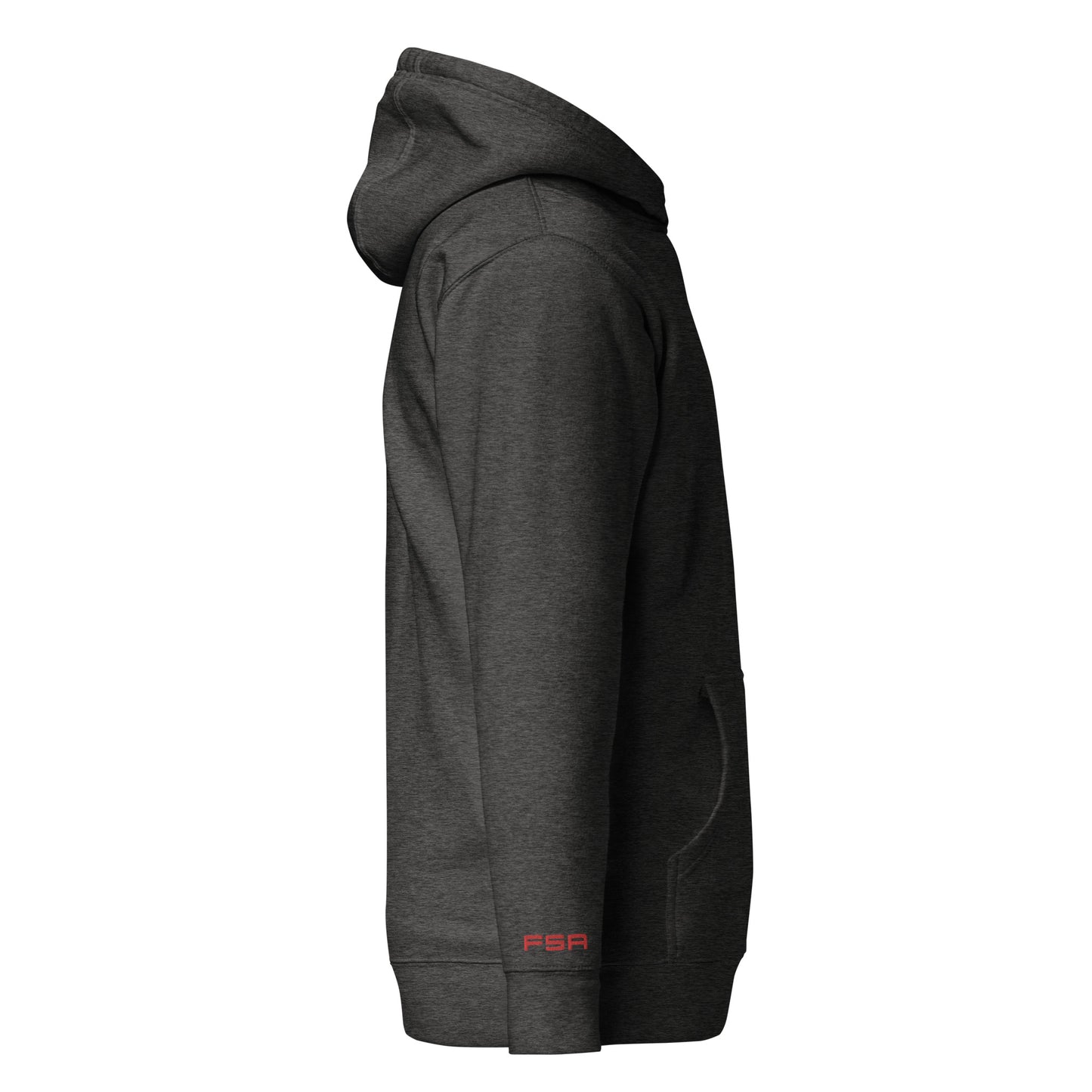 Unisex Hoodie / Black / Black-Red Logo / M16