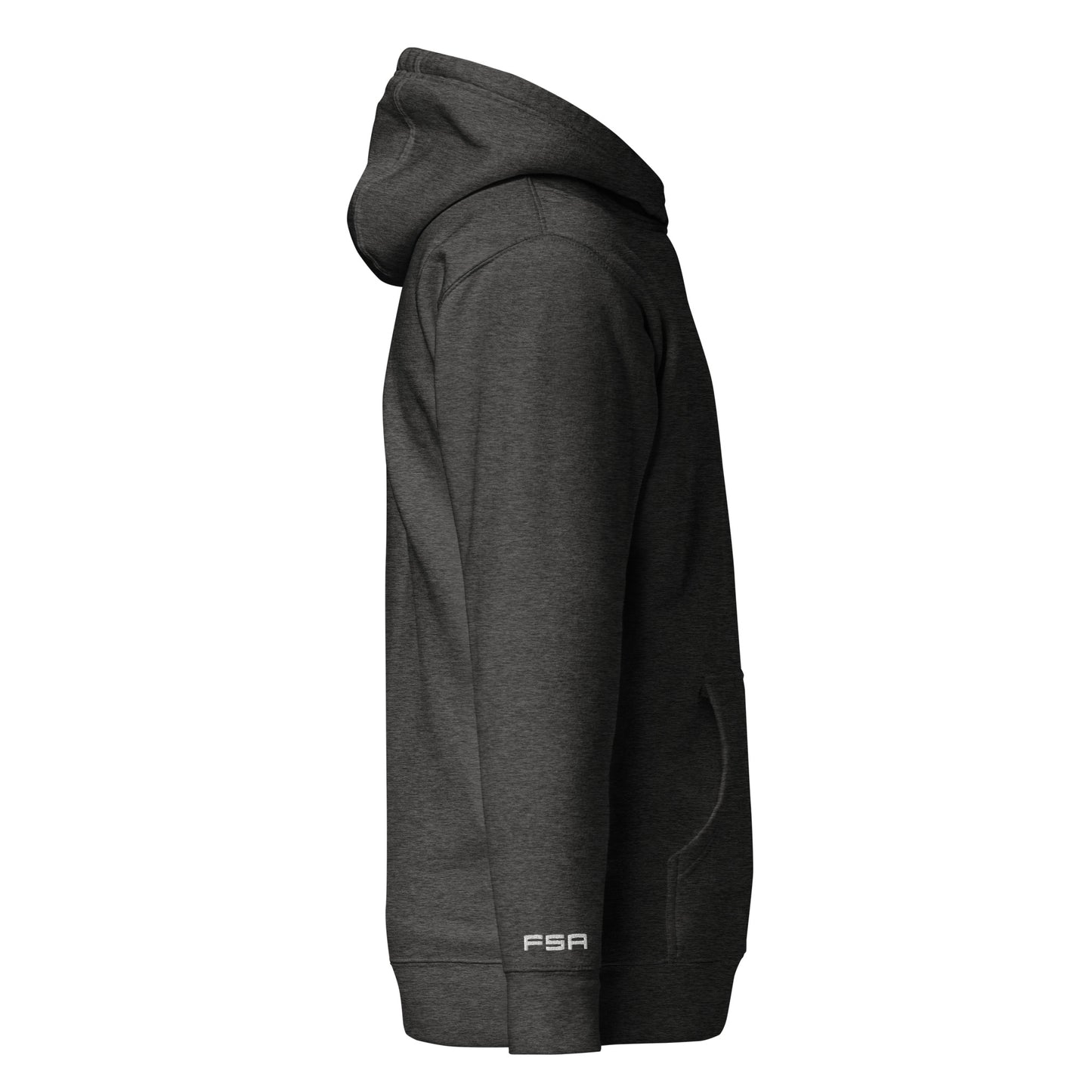 Unisex Hoodie / Black / White Logo / M17