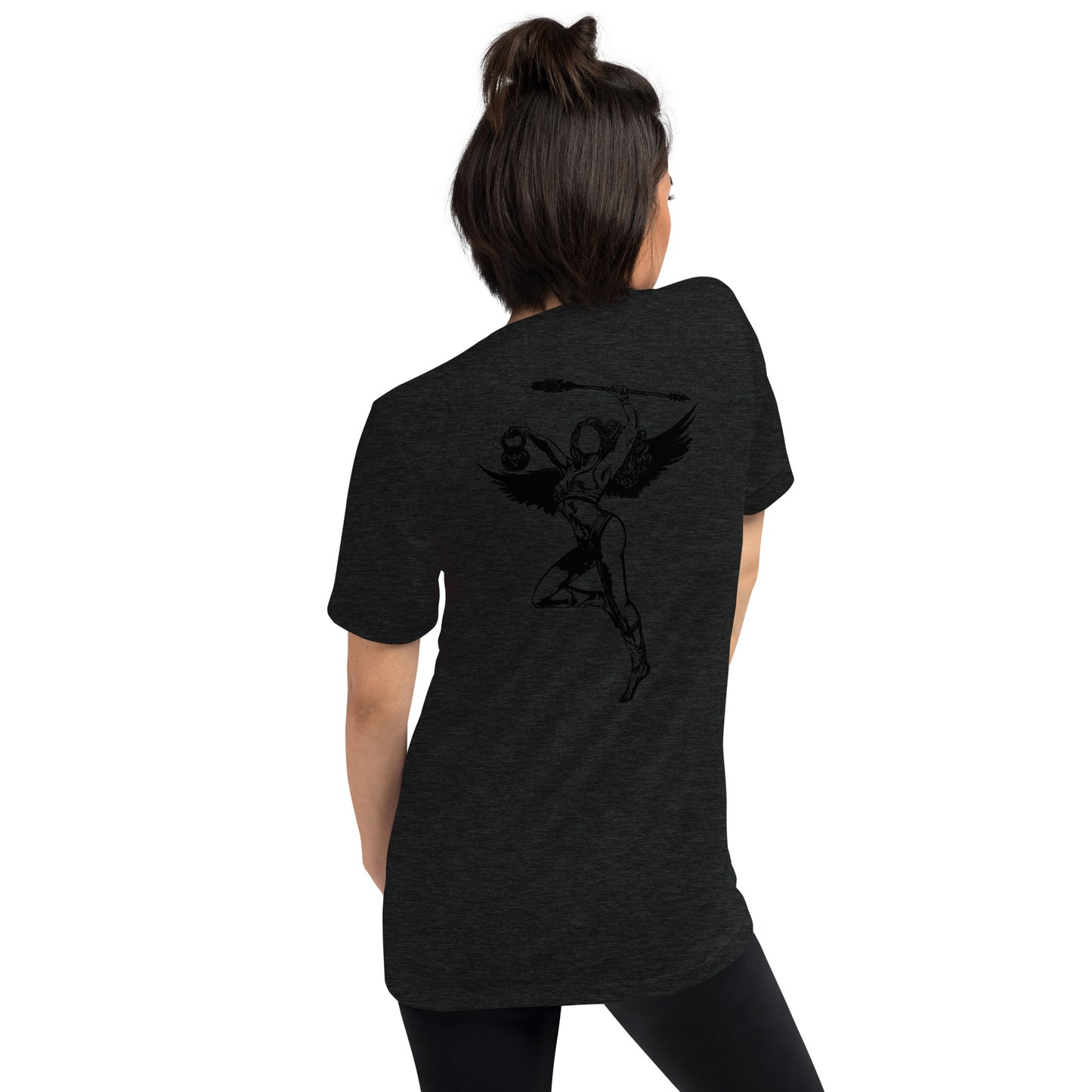 Womens Short sleeve t-shirt / Black-Red Logo / Valkyrie