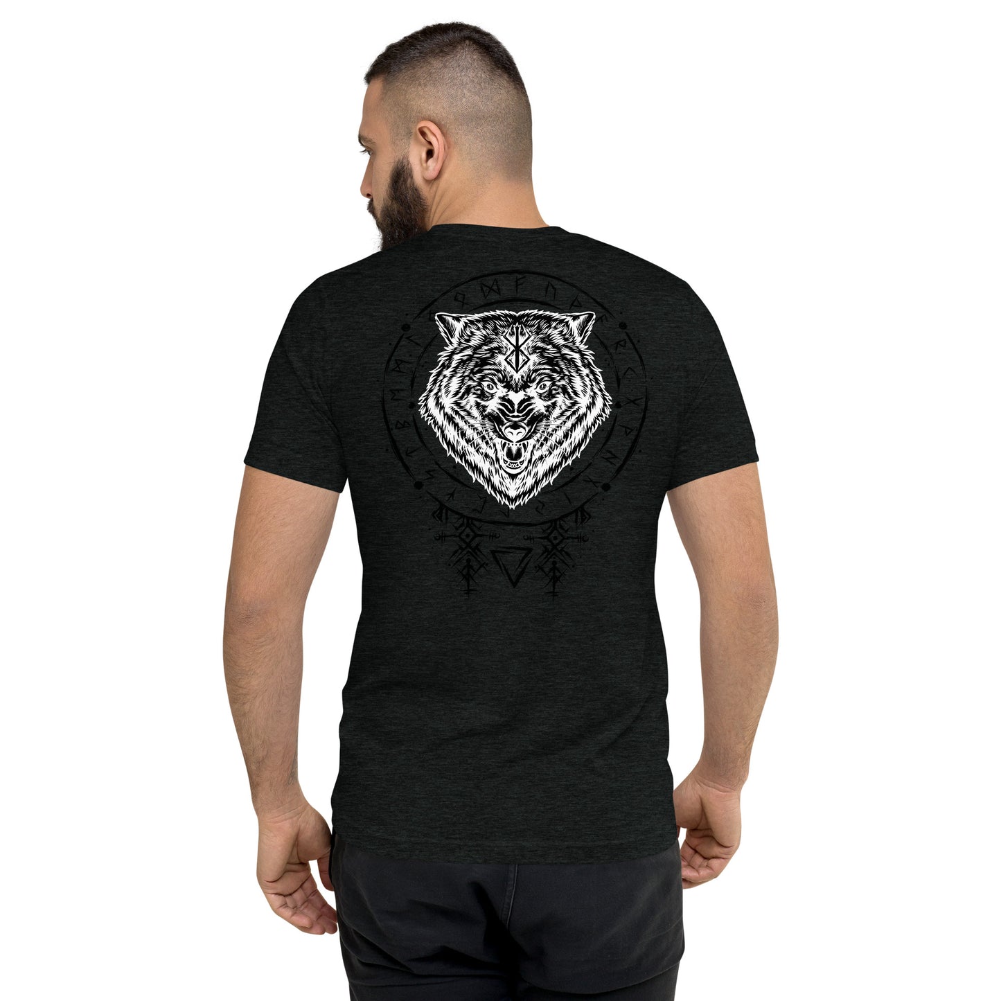 Mens Short sleeve t-shirt / White Logo / W/B Ulfhednar