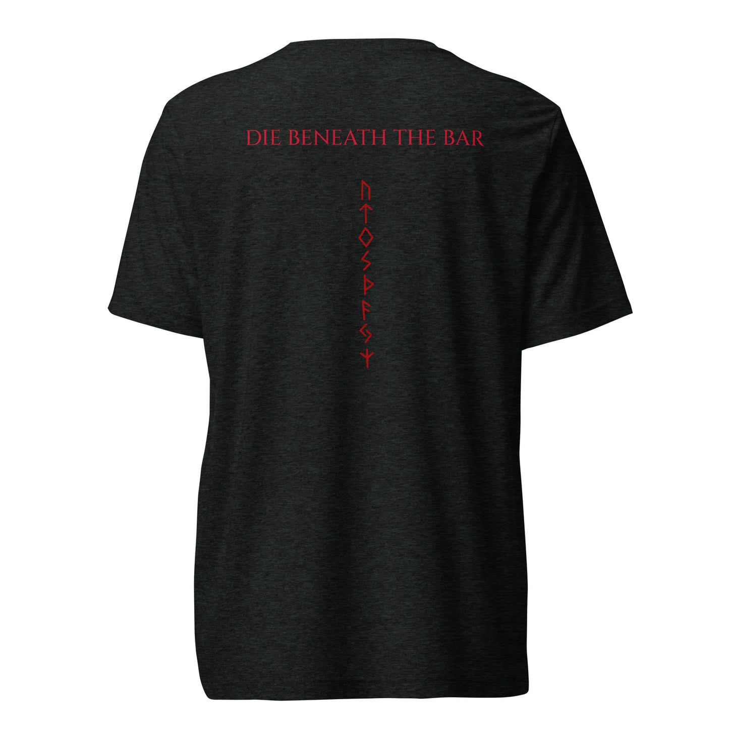Mens Short sleeve t-shirt / B/R Logo / Red Beneath the Bar
