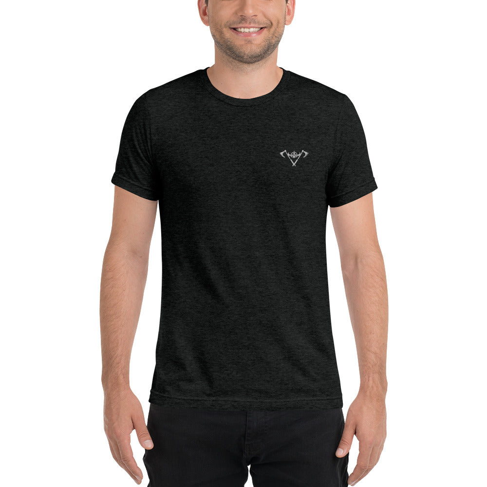 Mens Short sleeve t-shirt / White Logo / M17