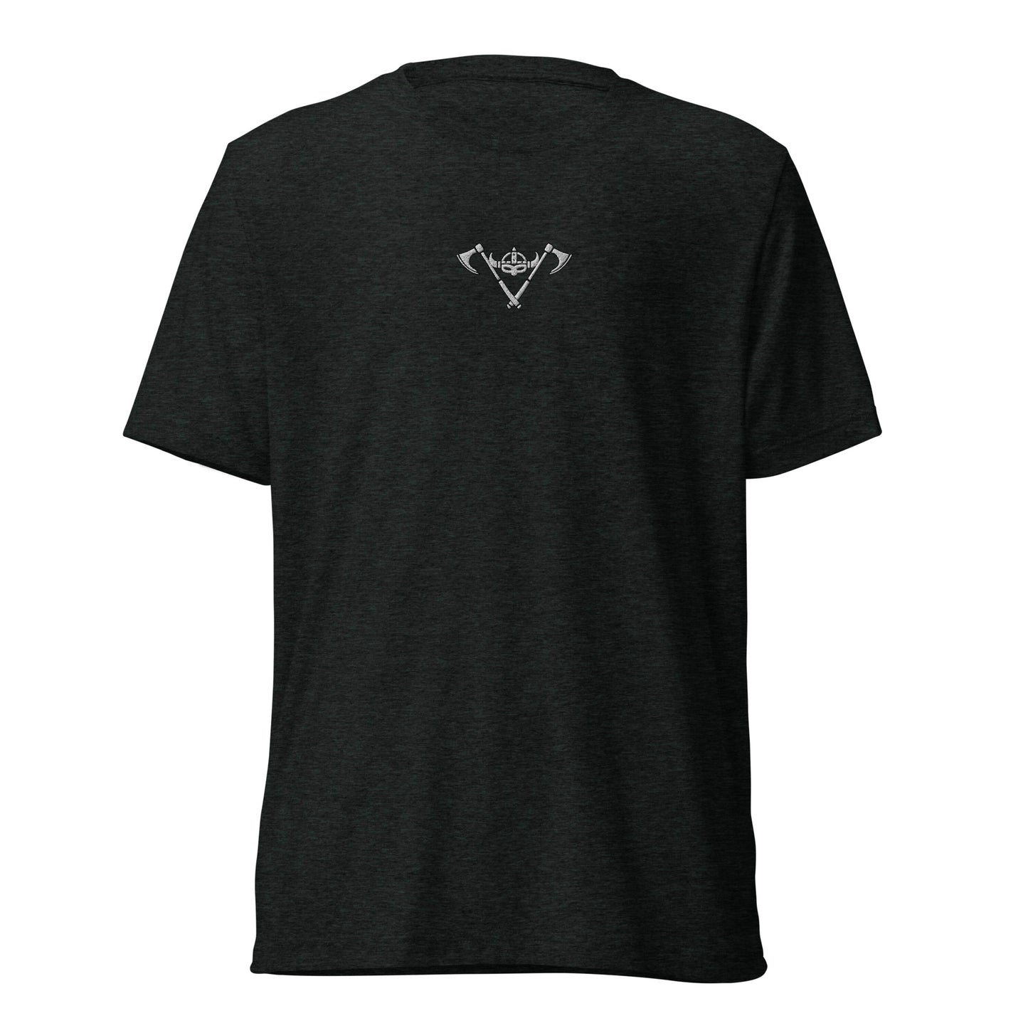 Mens short sleeve t-shirt / White Logo Center / White Beneath the Bar