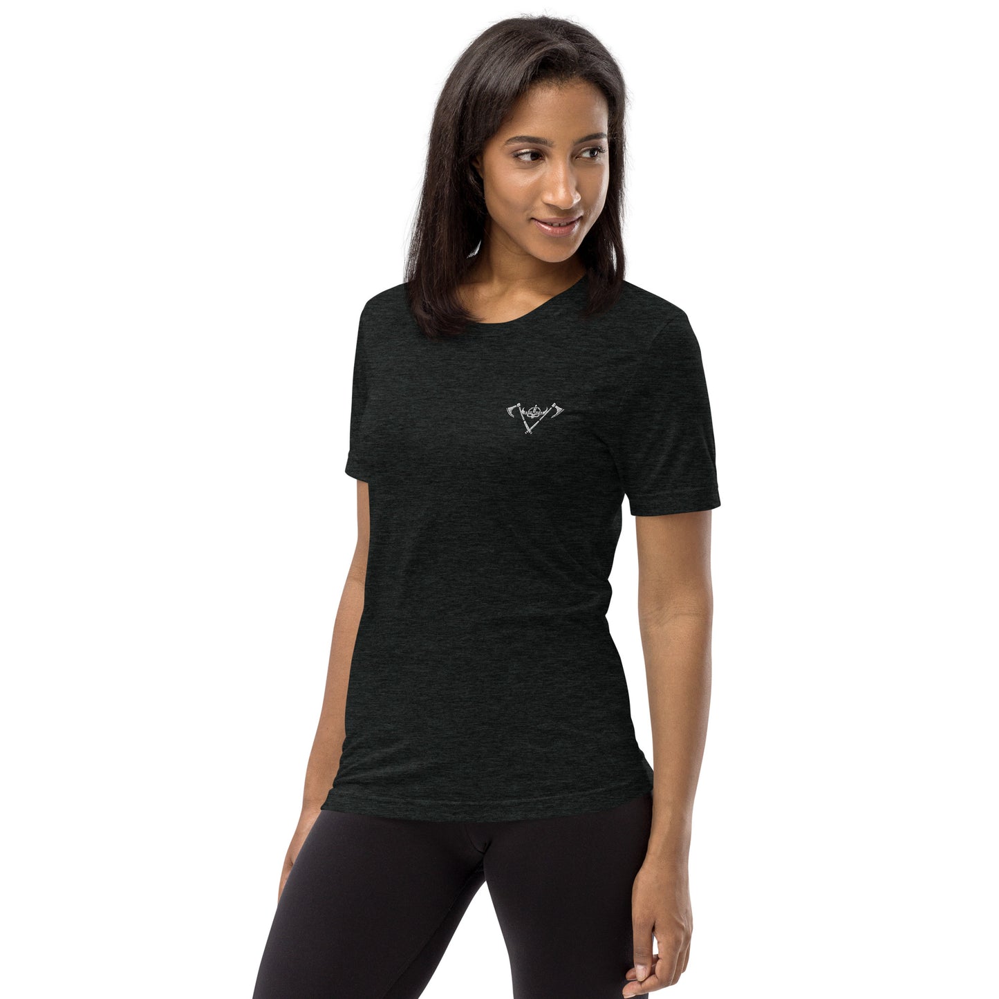 Womens Short Sleeve t-shirt / White Logo