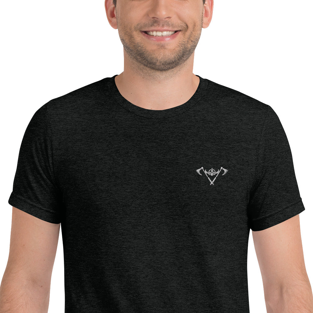 Mens Short sleeve t-shirt / White Logo / M17