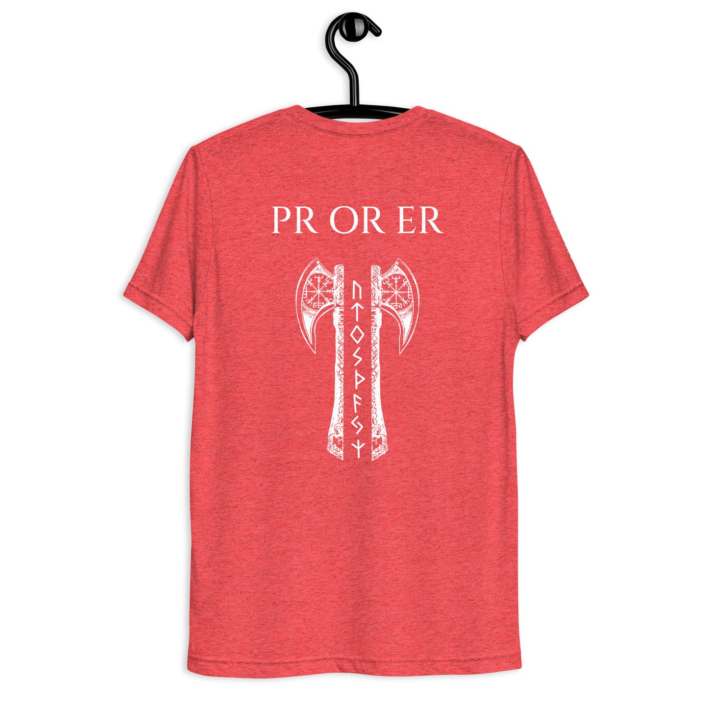 Mens Short sleeve t-shirt / White Logo / PR or ER