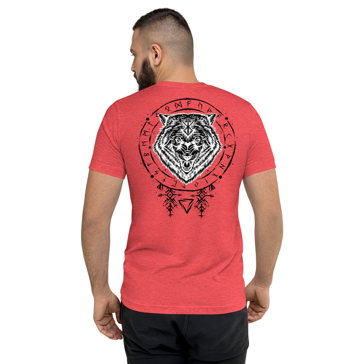Mens Short sleeve t-shirt / White Logo / W/B Ulfhednar