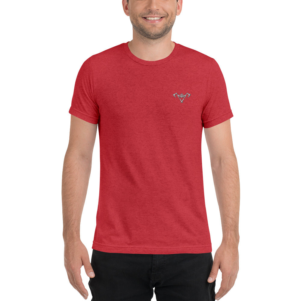 Mens Short sleeve t-shirt / White Logo / M17