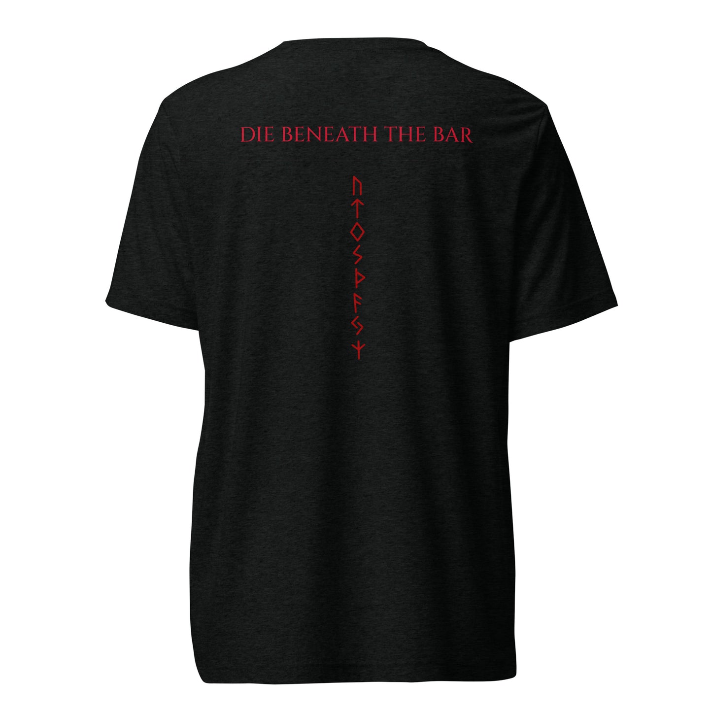 Mens Short sleeve t-shirt / B/R Logo / Red Beneath the Bar