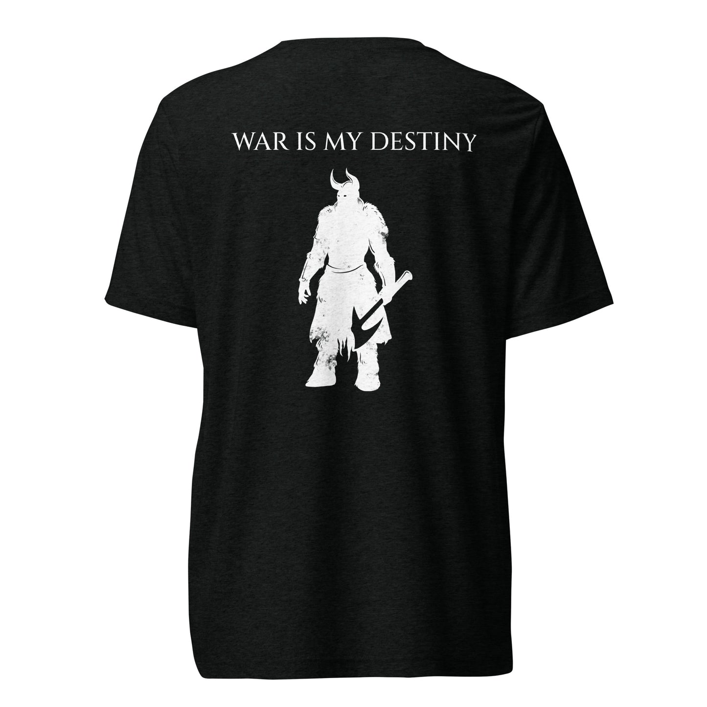 Mens Short sleeve t-shirt / White Logo / W/B Destiny