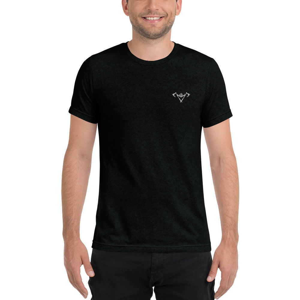 Mens Short sleeve t-shirt / White Logo / M17