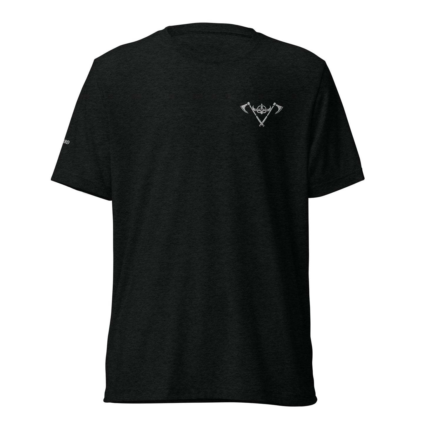 Mens Short sleeve t-shirt / White Logo / Warlord Runes