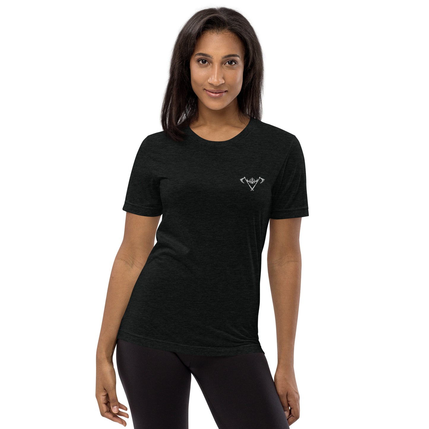 Womens Short Sleeve t-shirt / White Logo