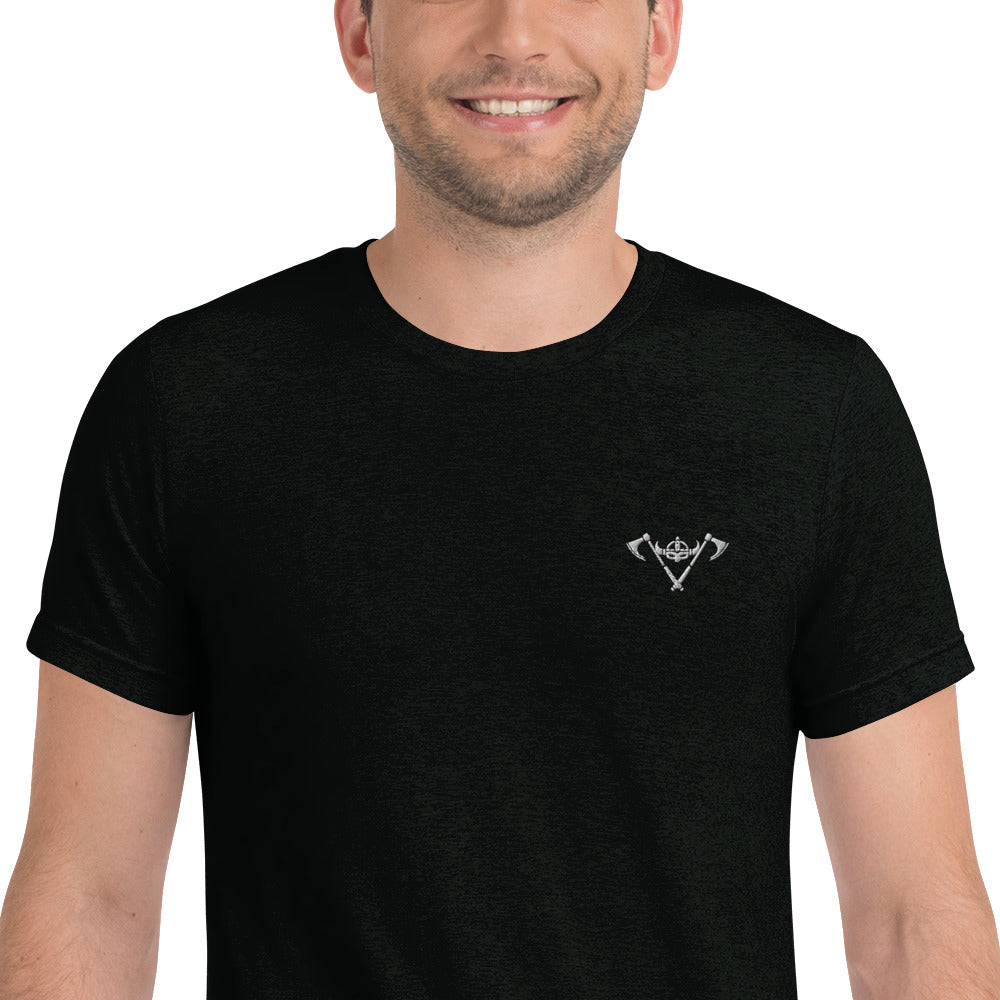 Mens Short sleeve t-shirt / White Logo / M17