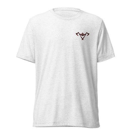 Mens Short sleeve t-shirt / Black-Red Logo / M18