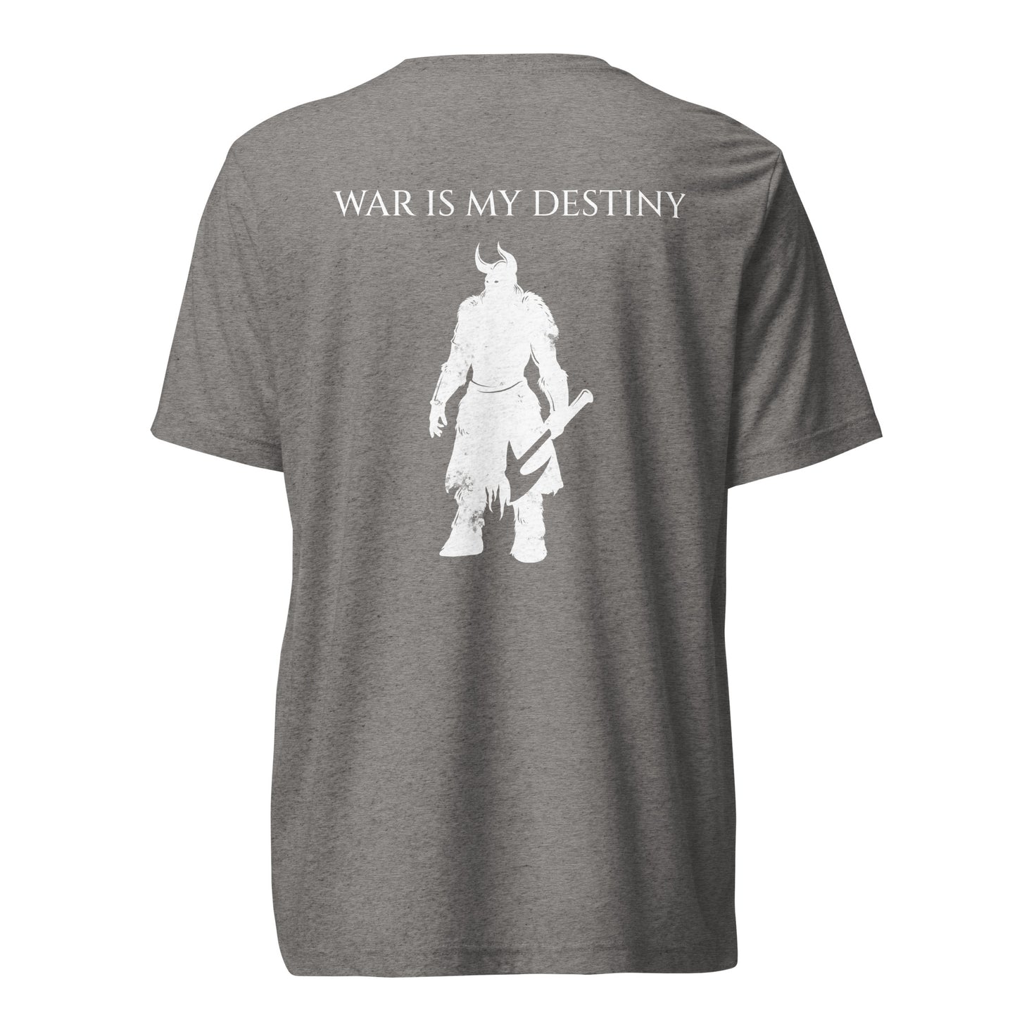 Mens Short sleeve t-shirt / White Logo / W/B Destiny