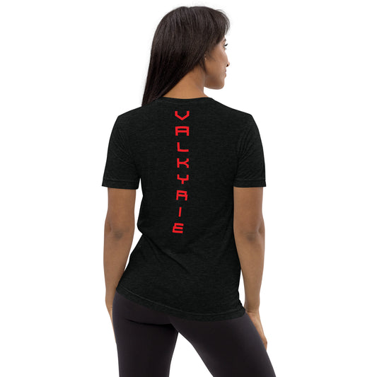 Womens Short sleeve t-shirt / White-Red Logo / Valkyrie