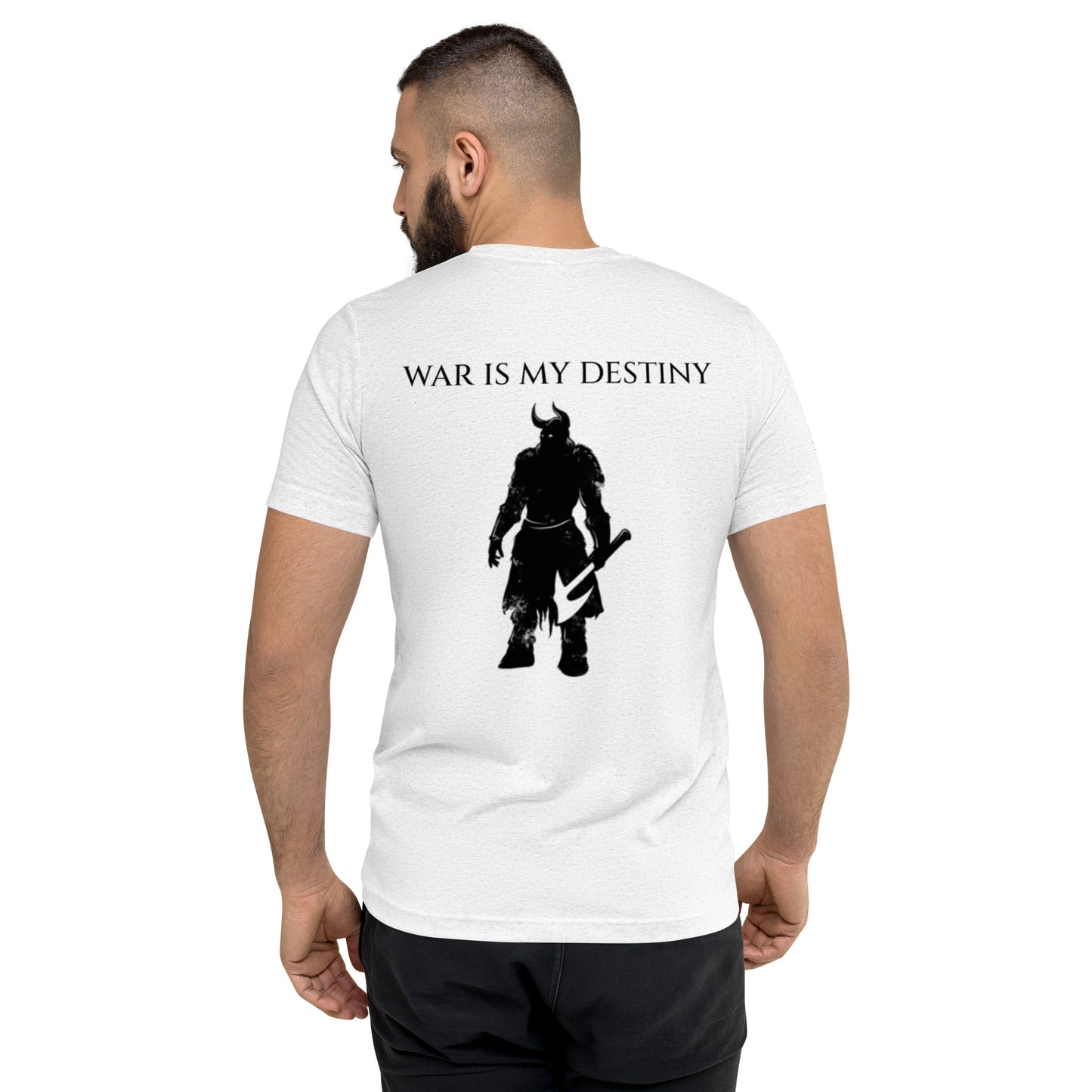 Mens Short sleeve t-shirt / Black Logo / Destiny