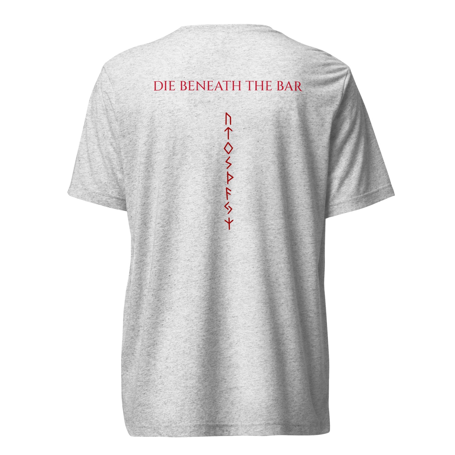 Mens Short sleeve t-shirt / B/R Logo / Red Beneath the Bar